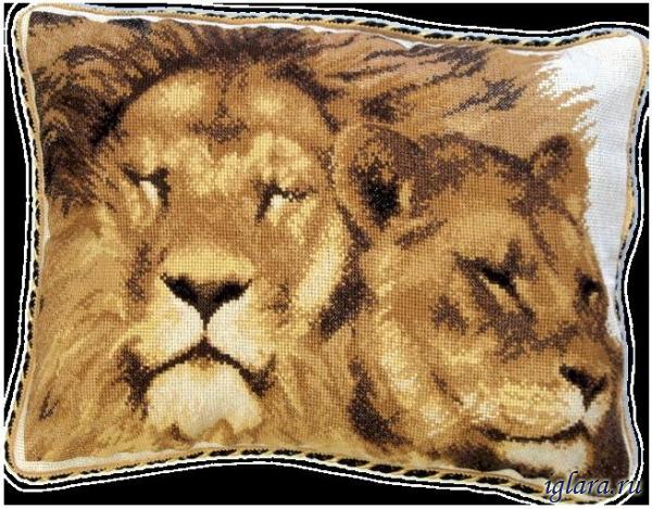 Набор для вышивания крестом Dimensions «Африканские львы»